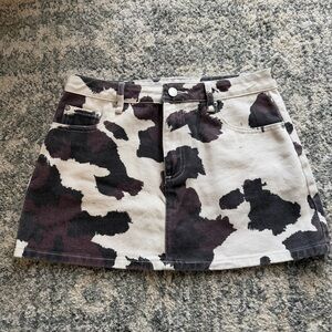 Altar'd State Cow Print Skirt